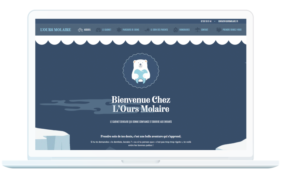 L'ours Molaire - Le cabinet qui donne confiance et sourire aux enfants