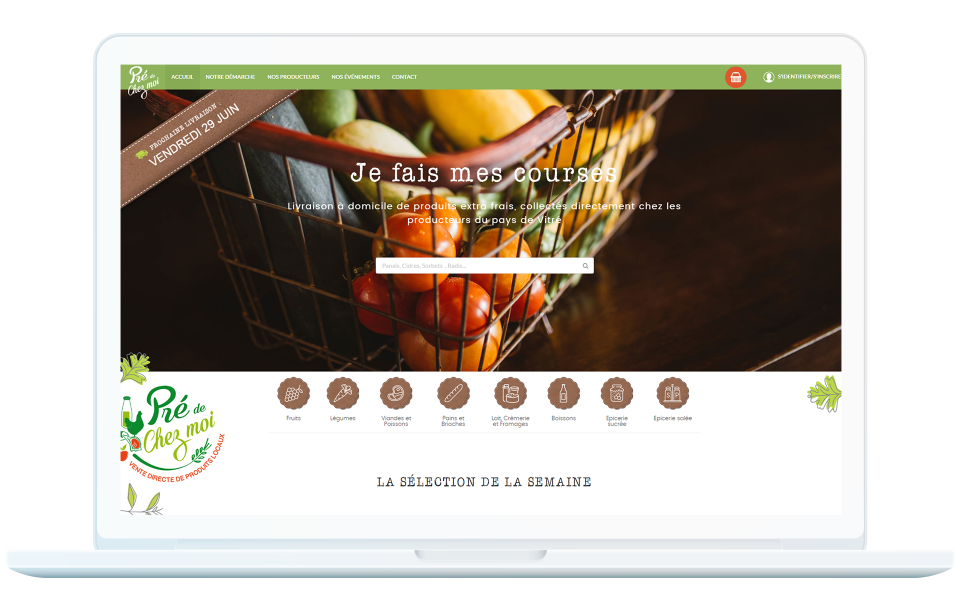Pré de chez moi - Livraison à domicile de produits frais